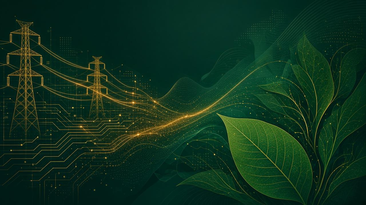 Abstract visualization of multi-site energy procurement
